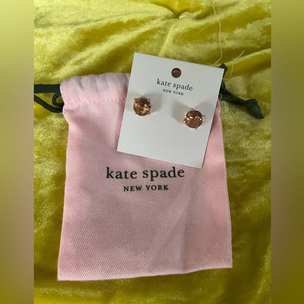 Kate Spade Peach Stud Earrings